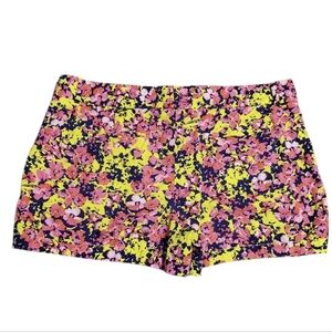 Loft Women's Floral Linen Cotton Chino Shorts 14